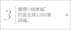 3. 「現場感覚」を大切にしながら世界3,000店舗を目指す