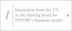 1. Inspiration from the U.S. as the starting point for NITORI’s business
