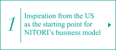 1. Inspiration from the U.S. as the starting point for NITORI’s business mode