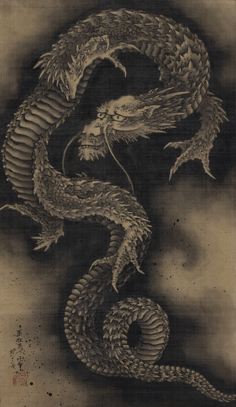 第36期竜王戦第4局対局室の葛飾北斎《雲龍図》について | 小樽芸術村